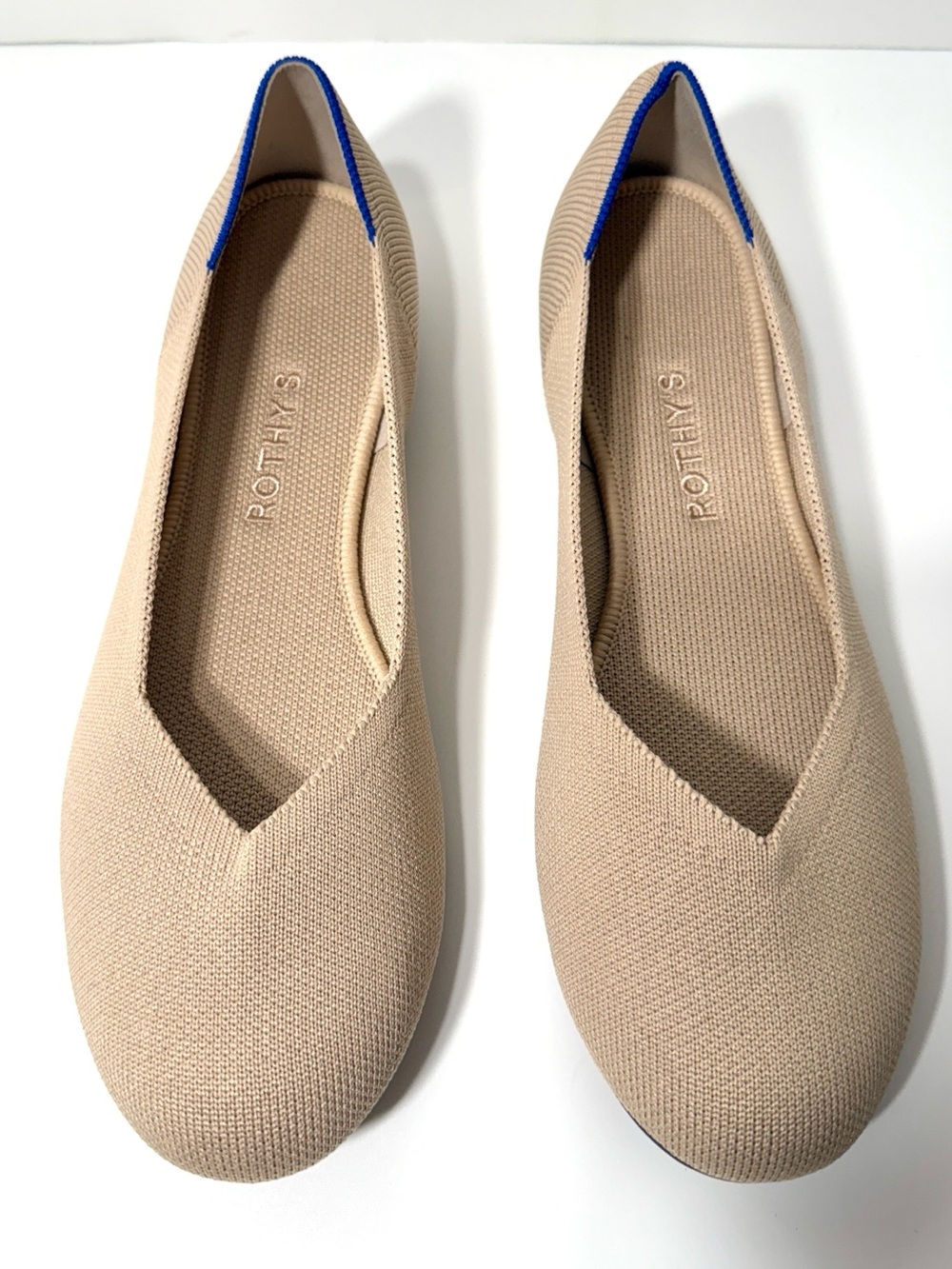 NWOT Rothy's The Flat in Ecru (Nude) - Picture 4 of 11